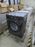 Samsung Waschmaschine WW5000C WW81CGC04AAB/EG, EEK: A, Schwarz, 8 Kg, 1400 U/Min, 72 dB(A), Pflegetrommel, Hygiene-Dampfprogramm