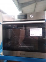 BAUKNECHT Backofen BAR2 KH8V2 IN, mit 2-fach-Teleskopauszug, A+, PowerHeißluft, ClassikCook Elektronik Uhr, Hydrolyse Selbstreinigung