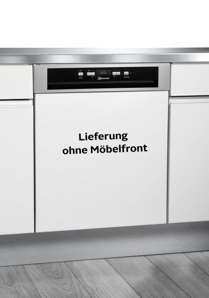 BAUKNECHT teilintegrierbarer Geschirrspüler BBC 3B+26 X (2), EEK: E, Hygiene+, MultiZone, Wasserverbrauch: 12 Liter, ActiveDry