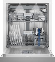 GRUNDIG GNSP4510XCW Geschirrspüler teilintegrierbar, 598 mm breit, 42 dB (A), EEK: A, SMART, Besteckschublade