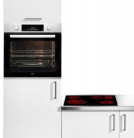 BEKO Backofen-Set BBSM12320X, Gleichmäßige Heißluft für perfekte Ergebnisse dank Aeroperfect, EEK: A, Auszug nachrüstbar