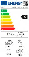 BEKO teilintegrierbarer Geschirrspüler DSN16440X, 14...