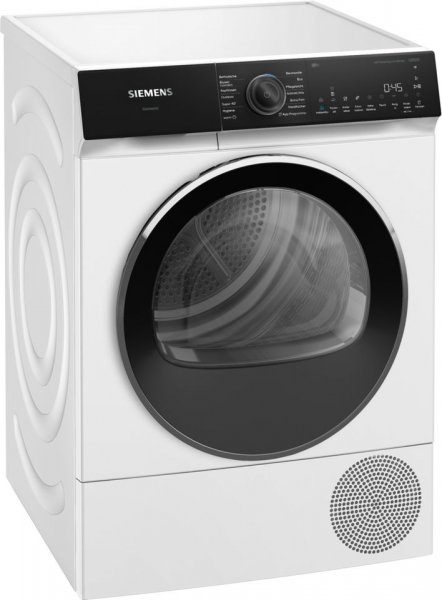 SIEMENS Wärmepumpentrockner iQ700 WQ46B2D41, Leisester Siemens Trockner mit 56 dB, Selbstreinigender Kondensator, EEK: B nur 92 kWh/100
