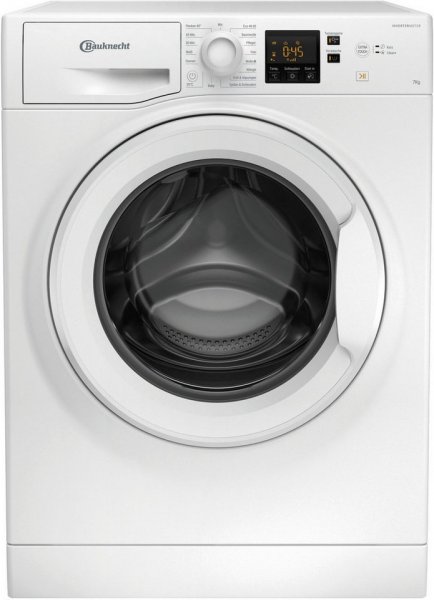 BAUKNECHT Waschmaschine WBP 714A, 7 kg, 1400 U/min, Kurz 45 – saubere Wäsche bei voller Beladung in nur 45 Minuten