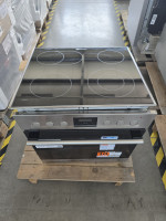 BAUKNECHT Elektro-Herd-Set Heko Swing, mit 2-fach-Teleskopauszug, Hydrolyse, Bräterzone – Zuschaltbare Fläche für großes Koch- und Bratgeschirr