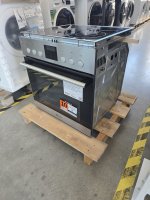 BAUKNECHT Elektro-Herd-Set Heko Tango, mit 2-fach-Teleskopauszug, Pyrolyse-Selbstreinigung, Pizzafunktion – knusprig und köstlich wie frisch aus dem Steinofen