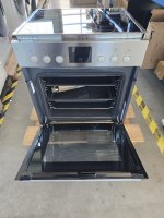 BAUKNECHT Elektro-Herd-Set Heko Tango, mit 2-fach-Teleskopauszug, Pyrolyse-Selbstreinigung, Pizzafunktion – knusprig und köstlich wie frisch aus dem Steinofen