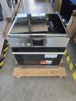 BAUKNECHT Elektro-Herd-Set Heko Tango, mit 2-fach-Teleskopauszug, Pyrolyse-Selbstreinigung, Pizzafunktion – knusprig und köstlich wie frisch aus dem Steinofen