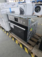 BAUKNECHT Elektro-Herd-Set Heko Swing, mit 2-fach-Teleskopauszug, Hydrolyse, Bräterzone – Zuschaltbare Fläche für großes Koch- und Bratgeschirr