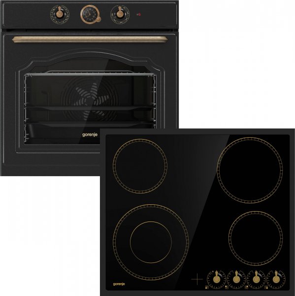 GORENJE Backofen-Set BOS737E301X, ecoClean, AirFry-Funktion, ecoClean Selbstreinigung