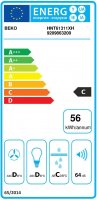 Beko HNT61311XH Dunstabzugshaube, EEK C, 600 mm breit,...