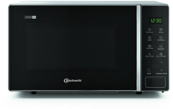 Bauknecht MWR 201 B BK Mikrowelle, 20 l, 700 Watt, freistehend, 20 l Garraum-Volumen