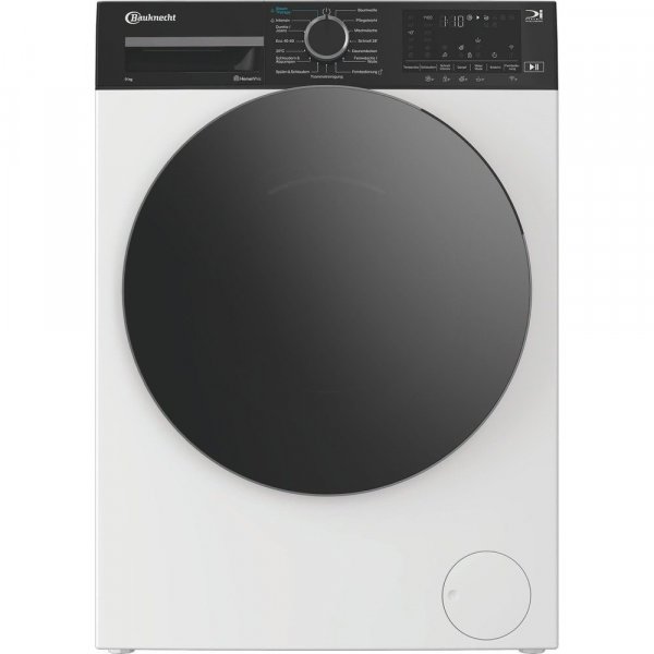 Bauknecht B WM 9A40 EX Waschmaschine Frontlader, EEK A, 9 kg, 49 Liter, 1400 U/min, 29 kWh, Inverter, freistehend, Frontlader