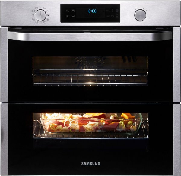 Samsung Backofen NV75N5641RS/EG, DUAL COOK, EEK: A+, 75 Liter, XXL-InnenraumDUAL, 50 Automatikprogramme, Katalyse selbstreinigung
