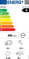 Gorenje Unterbaugeschirrspüler GU673A65X, 9,5 l, 16...