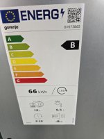 Gorenje GV673B65 Geschirrspüler, Unterbau 16 Maßgedecke