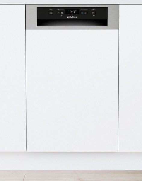Privileg PV2PC10BS7A0 Geschirrspüler, semi-integriert Geschirrspüler, 10 Maßgedecke, Auto Door - automatic door opening system (can be switched off)