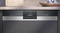 Siemens SN53ES22AE Geschirrspüler, teilintegrierbarer Geschirrspüler iQ300,13 Maßgedecke, Automatische Türöffnung für mehr Effizienz, flexible Körbe