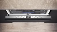 Siemens SN63EX04TE Geschirrspüler, vollintegrierbarer Geschirrspüler iQ300,13 Maßgedecke, Automatische Türöffnung für Effizienz, infoLight, flexible Körbe