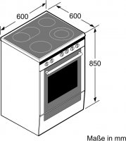Siemens HK9S5A240 Herd / Backofen, Elektro-Standherd iQ500, mit Teleskopauszug nachrüstbar, ecoClean, Verkürzte Kochzeit dank Schnellaufheizung & ecoClean