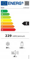 Bosch KIV86VSE0 Kühl-/Gefrierkombination, Einbaukühlgefrierkombination Serie 4,177,2 cm hoch, 54,1 cm breit, Low Frost: geringere Eisbildung & schnelleres Abtauen