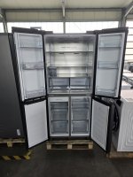 Hisense Side by side Kühlschrank RQ5P470SYFD, Wasser-/Eisspender, EEK: D, Total NoFrost, Metal-Tech-Cooling, MyFreshChoice-Fach