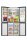 Hisense Side by side Kühlschrank RQ5P470SYFD, Wasser-/Eisspender, EEK: D, Total NoFrost, Metal-Tech-Cooling, MyFreshChoice-Fach