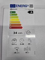 Bauknecht B WM Smart Eco 9A Waschmaschine Frontlader, 9 kg, 1400 U/min, Adaptive Wash - Intelligent adaptation for perfect washing results