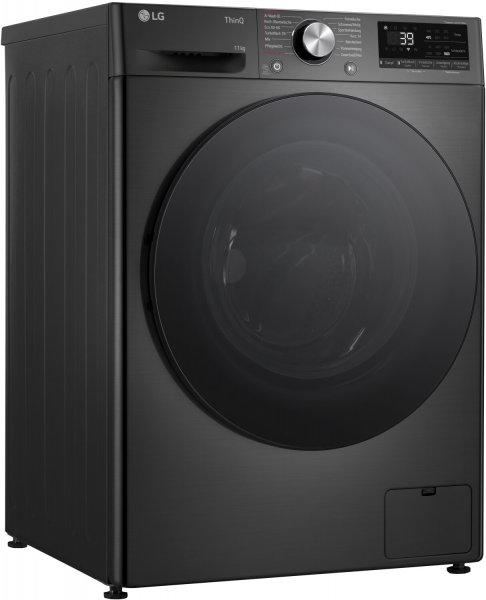 LG F6WR701YB Waschmaschine Frontlader, Frontlader 11 kg 1560 U/min Schwarz