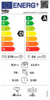 Beko B3DFT512447W Waschtrockner, Freistehend Frontlader Weiß