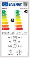 Samsung WD9EDG5B15BE Waschtrockner, Freistehend Frontlader Weiß