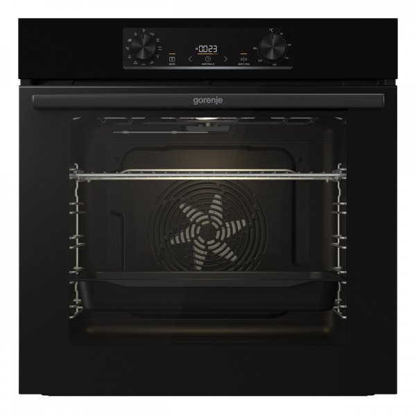 Gorenje BO6735E02BKOT 77 l Schwarz, Pizzafunktion mit 300 Â°C â€“ perfekt fÃ¼r Pizza, Focaccia und mehr!, EEK: A, SCHWARZ