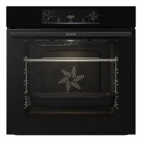 Gorenje BO6735E02BKOT 77 l Schwarz, Pizzafunktion mit 300...