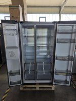 Samsung RS70F65KET Side-by-Side 178,4 cm hoch, Edelstahl Look Freistehend 640 l Silber, EEK: E