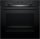 BOSCH Backofen Serie 6 HBG537BB4, mit Teleskopauszug nachrüstbar, Knusper-gesunde AirFry-Funktion & gleichmäßige 3D-Heißluft, EEK: A+