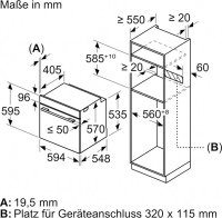 NEFF Einbaubackofen N 30 B1DCA0AK0, mit Teleskopauszug nachrüstbar, CircoTherm® Heißluftsystem ermöglicht optimale Garergebnisse