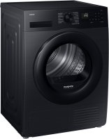 Samsung DV9EDG52A0AB Wärmepumpentrockner, Wäschetrockner Freistehend Frontlader Schwarz, Optimal Dry ‑ Intelligent Trocknen mit Sensoren
