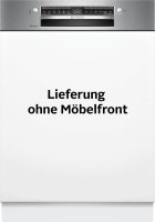 BOSCH teilintegrierbarer Geschirrspüler Serie 4 SMI4EVS09E, 14 Maßgedecke, Automatische Türöffnung für Effizienz, flexible Körbe & Schubladen, EEK: B