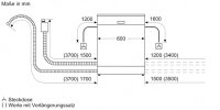 SIEMENS Standgeschirrspüler iQ300 SN23EC03ME, 14 Maßgedecke, Automatische Türöffnung für Effizienz, flexible Körbe & Schubladen
