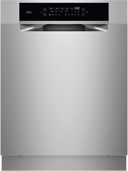 AEG Series 9000 Unterbaugeschirrspüler GU9200X2SCM, 14 Maßgedecke, Leise Spülmaschine 38 dB kraftvoll gegen Eingebranntes EEK A-10%