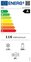 Haier Kühl-/Gefrierkombination Combi 3D 60 HTW7620ANMG Freistehend 414 l Edelstahl, Schubladen, EEK: A = 116 kWh/Jahr