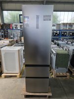 Haier Kühl-/Gefrierkombination Combi 3D 60 HTW7620ANMG Freistehend 414 l Edelstahl, Schubladen, EEK: A = 116 kWh/Jahr