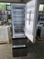 Haier Kühl-/Gefrierkombination Combi 3D 60 HTW7620ANMG Freistehend 414 l Edelstahl, Schubladen, EEK: A = 116 kWh/Jahr