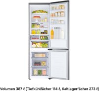 Samsung Kühl-/Gefrierkombination 7300A Serie RB38C607AS9, No Frost+, SpaceMax, Wifi & AI Energy Mode, EEK: A = 108 kWh/Jahr