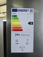Gorenje NRM819D61X Side-by-Side Kühlkombination 460 l Grau, EEK: D = 241 kWh/Jahr, Multi Door 80cm Breit