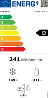 Gorenje NRM819D61X Side-by-Side Kühlkombination 460 l Grau, EEK: D = 241 kWh/Jahr, Multi Door 80cm Breit
