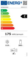 LG Kühl-/Gefrierkombination Serie 5 GBBS525CPY Freistehend 375 l Silber, EEK: C, Total No Frost, ThinQ mit AI Fresh & Saving Mode
