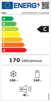 Beko Kühl-/Gefrierkombination B5RCNA406DHXB1 Freistehend 355 l Edelstahl, EEK: C = 170 kWH/Jahr