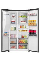 Hisense Side-by-Side MS91528FC, mit Wasser-/Eisspender, kein Festwasseranschluss dank Tank, EEK: C = 199 kWh/Jahr