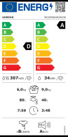 Gorenje G600 WD2PA964ADW/DE Waschtrockner Frontlader Weiß, 9kg Waschen - 6kg Trocknen, EEK: A / D